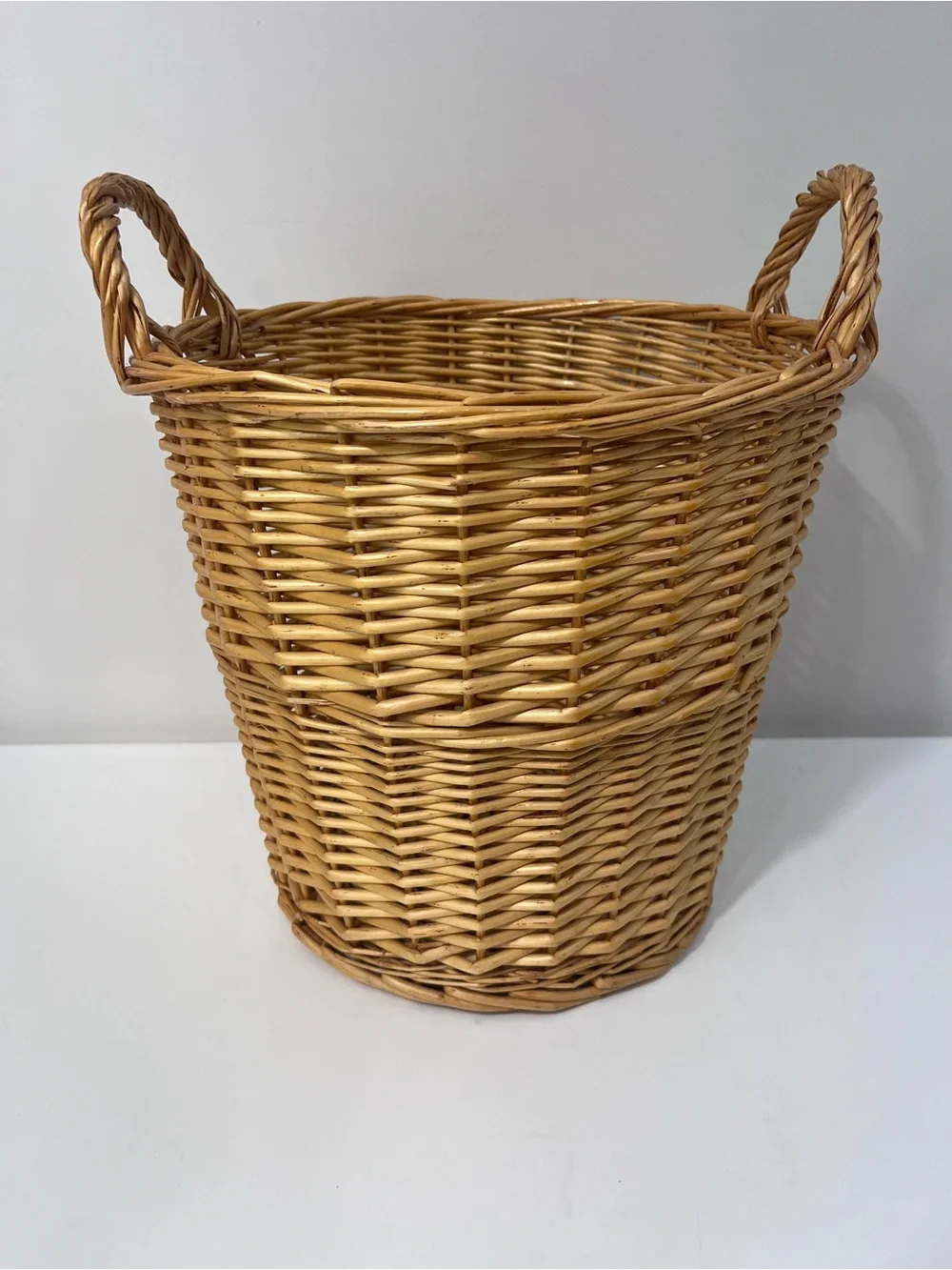 Vintage Wicker Basket Large 13” handles